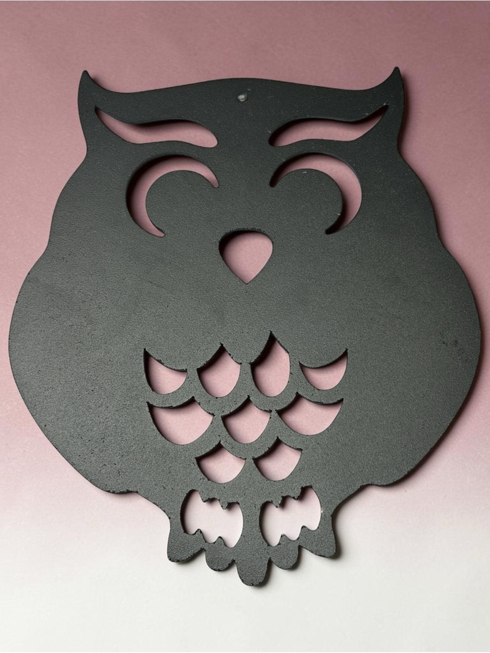 Black Owl Metal Wall Decor - Brand Unknown
